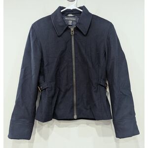Banana Republic Navy Zip-Front Jacket